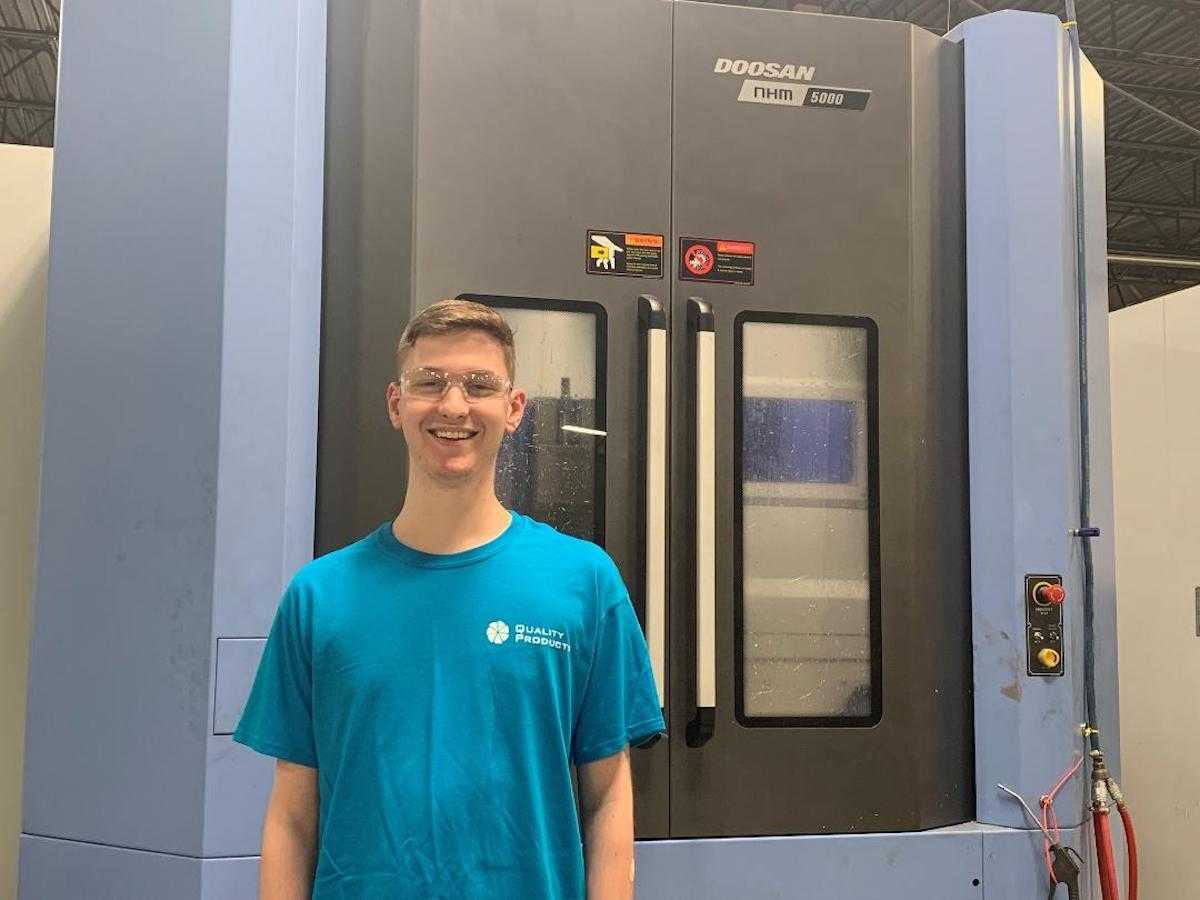 Austin Donaldson named Compass Precision Employee of the Month in May (May 3, 2022)