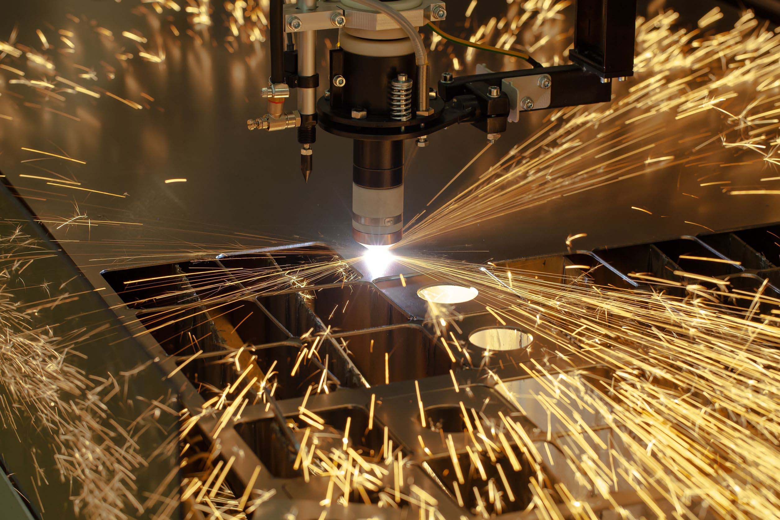 Laser cutting at Compass Precision