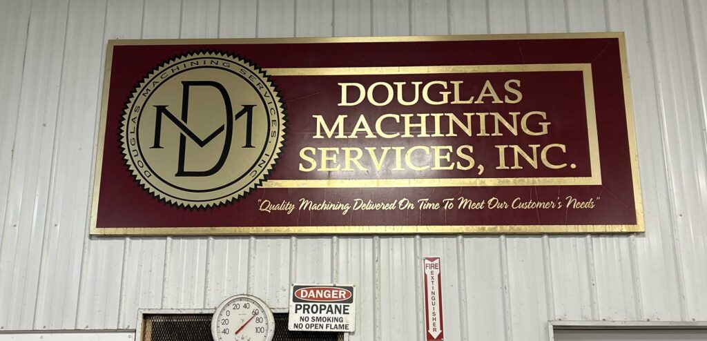 Douglas Machining Sign