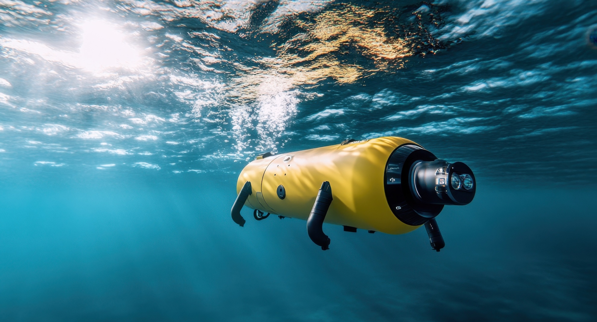 Yellow Autonomous Underwater Vehicle
